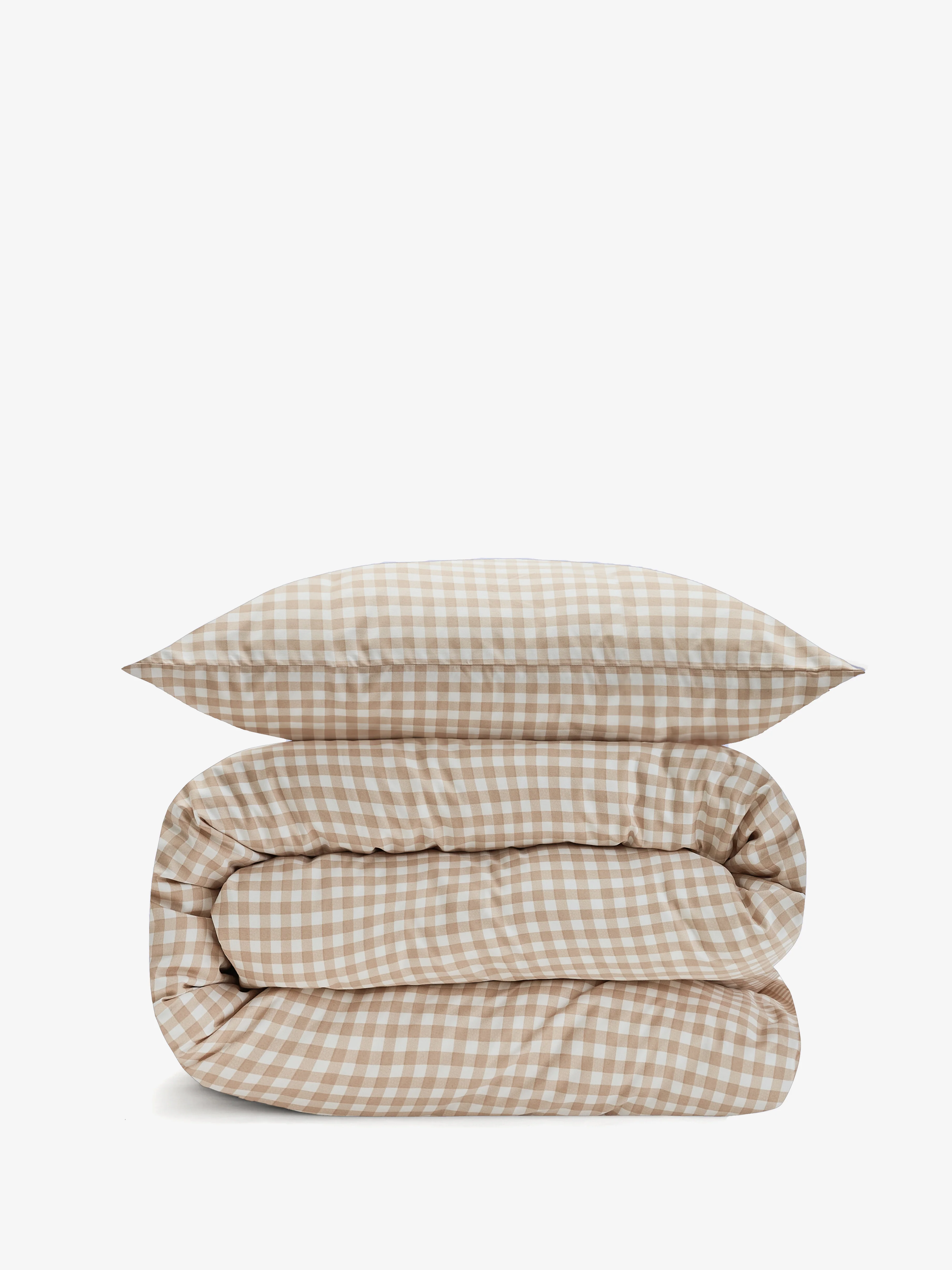 סט מצעי סאטן 500 ילדים Golden Honey Gingham