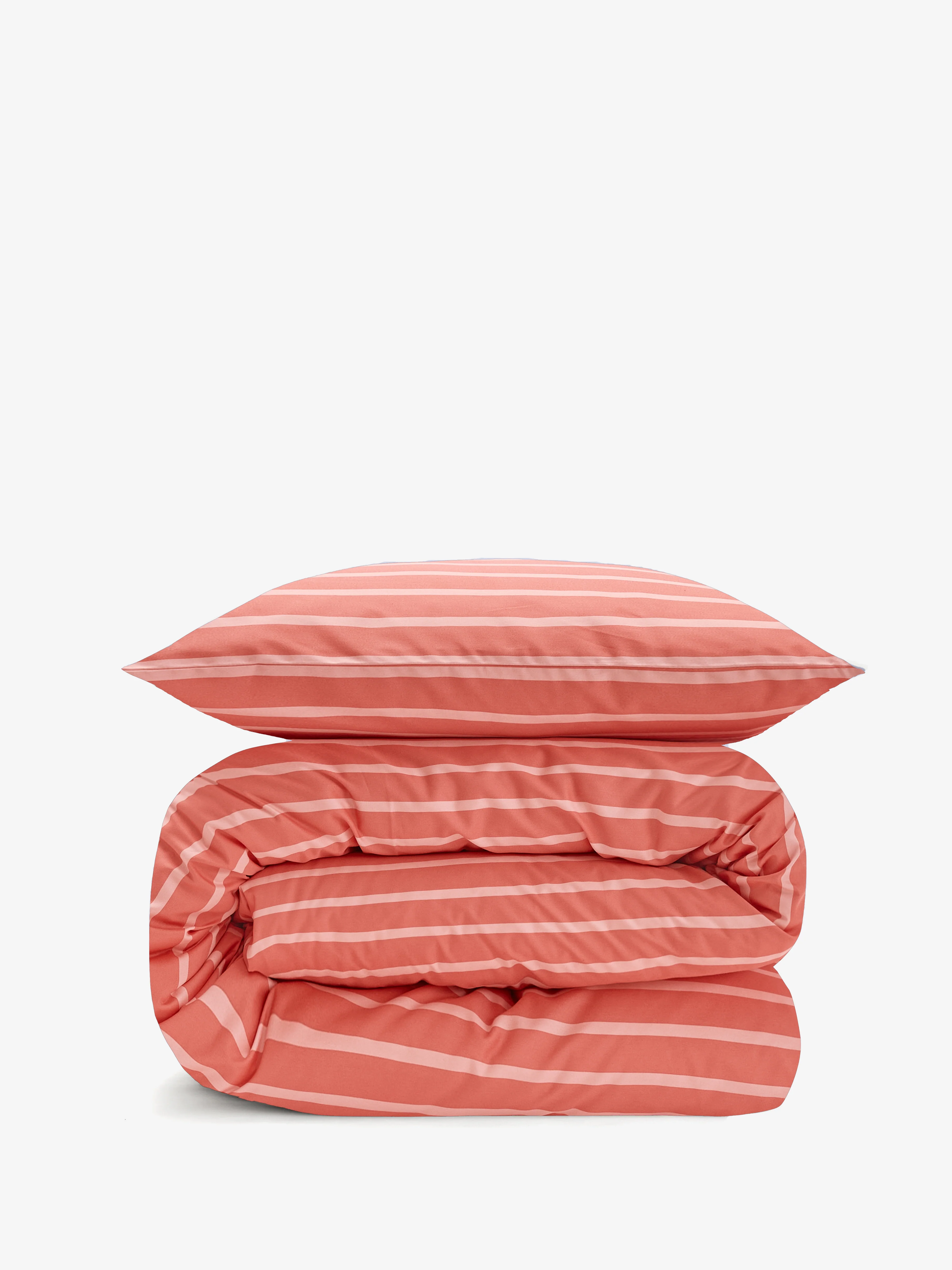סט מצעי פרקל Peach Brandy Stripes